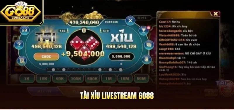 Giao diện Tài Xỉu trực tiếp thu hút sự quan tâm của đông đảo người chơi nhờ tính tương tác cao.